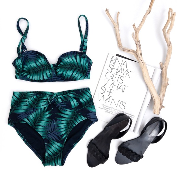 OSHKOSH (Women’s) . Palm High-Waisted Two-Piece Swimsuit - Picture 2 of 8